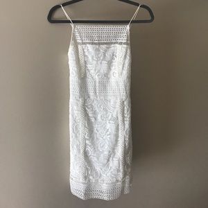 Topshop embroidered white dress